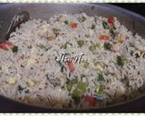 A picture of step 8 of Chicken fried rice with shami kabab.