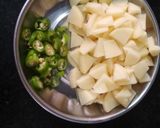 A picture of step 2 of Sago khichdi.