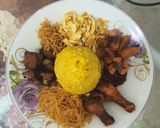 Foto langkah ke 9 dari resep Nasi Tumpeng Mini.