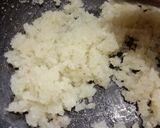 A picture of step 1 of Coconut Burfi.