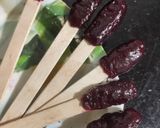 A picture of step 4 of Immunity booster Jamun candy stick.