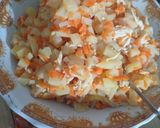Foto langkah ke 4 dari resep Lontong Isi Sayur+Ayam.