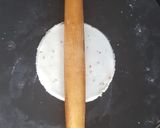 A picture of step 2 of CHAUSELA chawal ke atte ki puri.