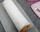 Foto langkah ke 14 dari resep Bolu Gulung Chiffon Pisang Coklat Keju Banana Chiffon Roll Cake.