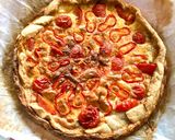 Pas rețetă Quiche cu bacon, cașcaval și legume 6 fotografie