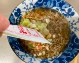 A picture of step 5 of Tempra Soba for lunch.