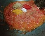 A picture of step 3 of Arbi Masala Curry in curd.