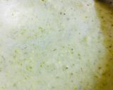 A picture of step 1 of Moong dal pancake with spicy potatoes.