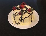 A picture of step 22 of Vertical Chocolate Layer Cake with French Vanikka Cream Frosting.