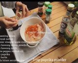 Gambar langkah 3 resipi Mozzarella chicken.