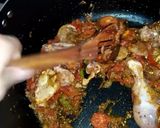 A picture of step 4 of Chicken Biryani😋💛🍲.