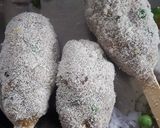 A picture of step 2 of Chapati Schezwan lolipop.