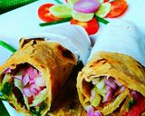 A picture of step 17 of Chinese Egg noodles kathi roll.