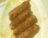 A picture of step 5 of Chicken seekh kabab.