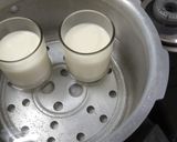 A picture of step 1 of Steamed Pineapple Yogurt Pudding.