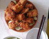 Hình bước làm 9 của món Thịt cuốn rau củ tẩm bột rán