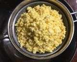 A picture of step 1 of Moong Dal Halwa.