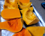 A picture of step 1 of Butternut n a hint of acorn squash soup.