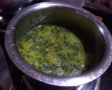 A picture of step 2 of Dal methi.