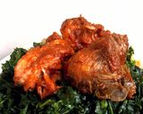 A picture of step 2 of Leafy Greens Jollof Rice.