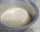 A picture of step 1 of Daal mash.