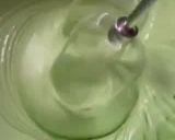 Gambar langkah 4 resipi Kek Pandan Cheese.