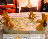 A picture of step 5 of Mango Bread pudding.