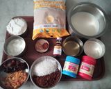 A picture of step 1 of Bran Flour Cake and Cupcakes (for my Birthday today!).