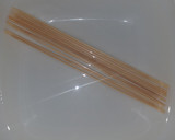 A picture of step 1 of Tsire skewers.