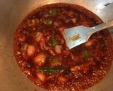 A picture of step 8 of Paneer Chilli.