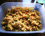 Foto del paso 1 de la receta: Pudín aromático de sobras de arroz con hortalizas