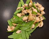 A picture of step 1 of 5 minute stir fry.