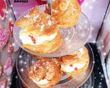 Une image de l'étape 16 de Choux crème pâtissière mascarpone et fruits rouges fraises 🍓.