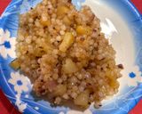 A picture of step 2 of Sabudana khichdi.
