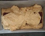 A picture of step 19 of Funfetti orange cake with hidden heart.