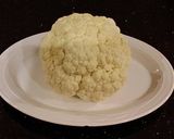 A picture of step 1 of Spicy Grilled Cauliflower with Sriracha Hollindaise Sauce.