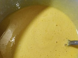 Mousse de piloncillo con jelly de tejocote con guayaba