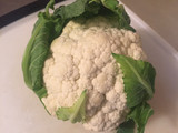 Pastas de coliflor en salsa blanca