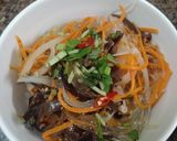 Hình bước làm 3 của món Miến trộn keto