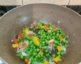 A picture of step 4 of EGG FRIED RICE with BLACK RICE.