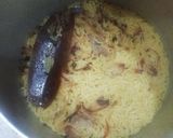 A picture of step 5 of Onion Rice.