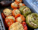 Foto langkah ke 7 dari resep Gemista / Greek stuffed tomatoes and peppers.