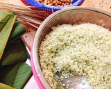 Hình bước làm 1 của món Bánh Chưng Nhân Đậu Phộng