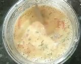 A picture of step 2 of Gram flour chilla.