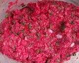 A picture of step 4 of Beet Banana Tikki.