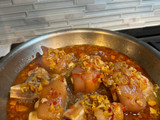Giò heo xào sả ớt