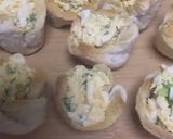 A picture of step 8 of Egg-cheese salad in bread cups.
