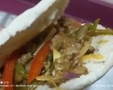 Foto del paso 7 de la receta: Fajita de filete de ternera picada con pan de pita