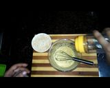 A picture of step 2 of Aloo chilla or Potato Pancake.