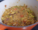 Foto del paso 6 de la receta: Arroz integral caldoso con verduras, shiitake y miso